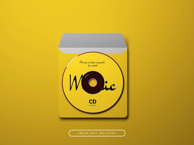 PSD cd mit cover-modell