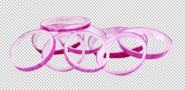 PSD cebola em fatias em png transparente