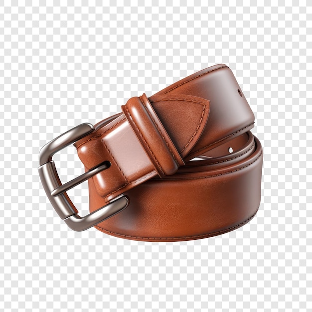 PSD ceinture en cuir isolée sur fond transparent ou blanc png