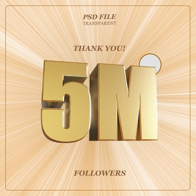 Celebração de 5 Milhões de Seguidores