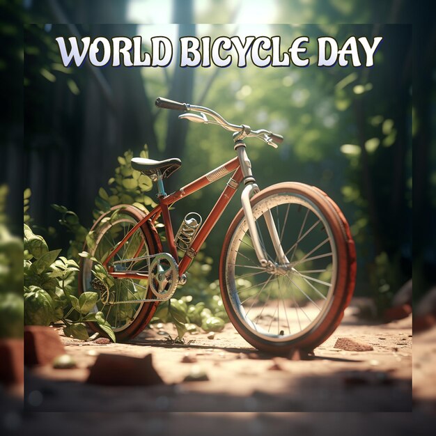 Celebração do dia mundial da bicicleta e do dia mundial sem carros