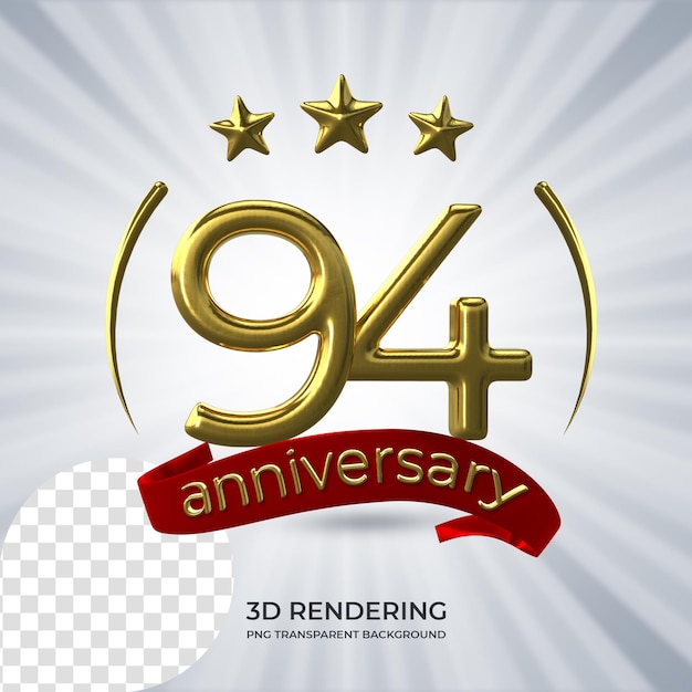 Celebración 94 aniversario Póster Representación 3D