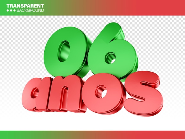 PSD celebración de la apertura del número 3d aniversario de la compañía felicitaciones números de edad render