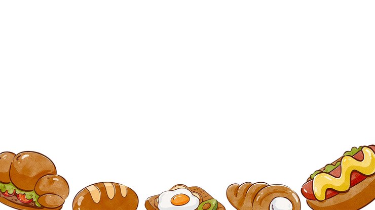 PSD una celebración de las delicias de la mañana diseño de marco de pintura de acuarela dibujado a mano