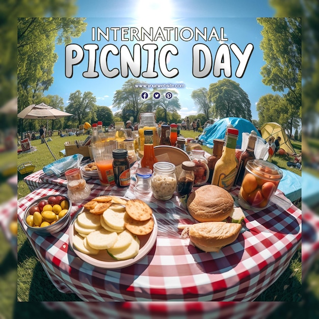 PSD celebración del día internacional del picnic.