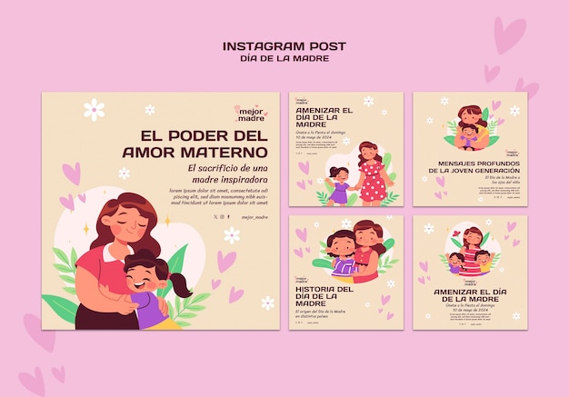 PSD celebración del día de la mujer en instagram