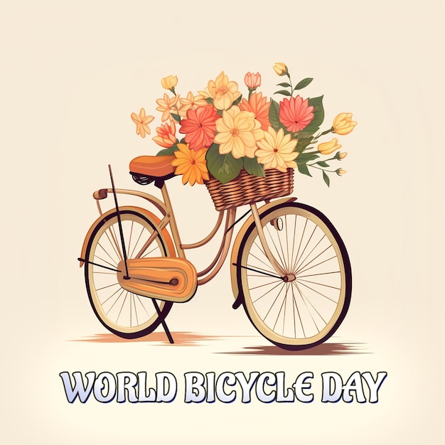 PSD celebración del día mundial de la bicicleta y del día mundial sin automóviles