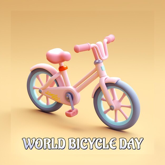 PSD celebración del día mundial de la bicicleta y del día mundial sin automóviles