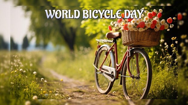 PSD celebración del día mundial de la bicicleta y del día mundial sin automóviles