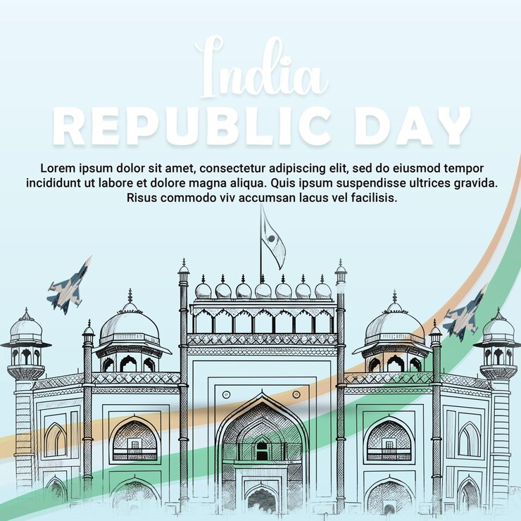 PSD celebración del día de la república de la india