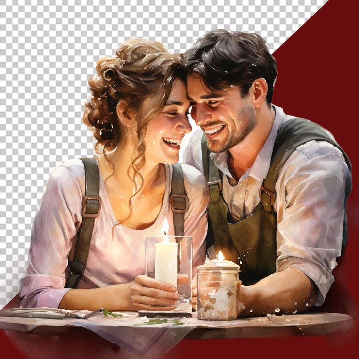 PSD celebraciones del día de san valentín png ilustración