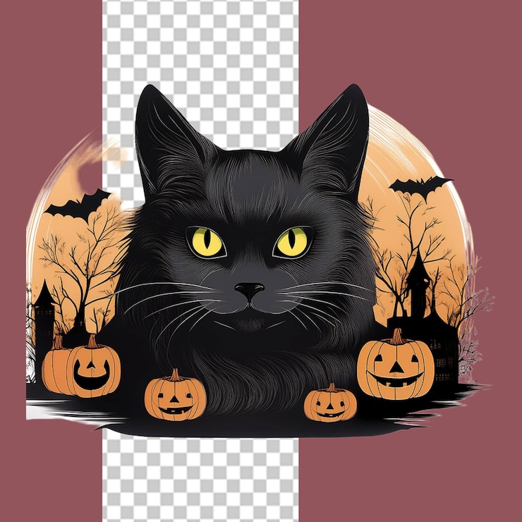 PSD celebraciones de halloween ilustración en png