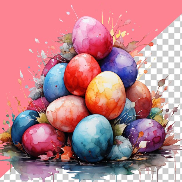 PSD celebraciones de pascua ilustración en png