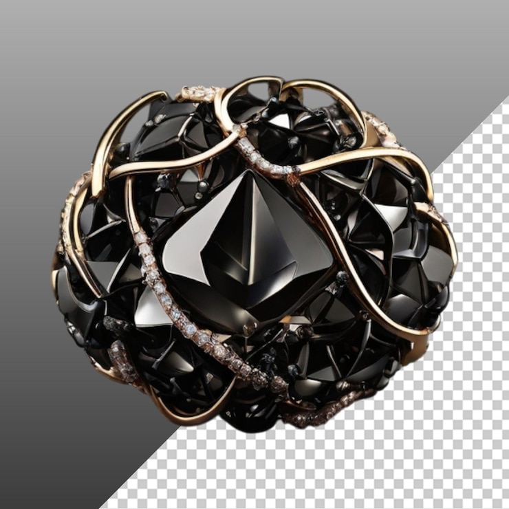 PSD celebrar la belleza rara abrazar la elegancia del mes del diamante negro
