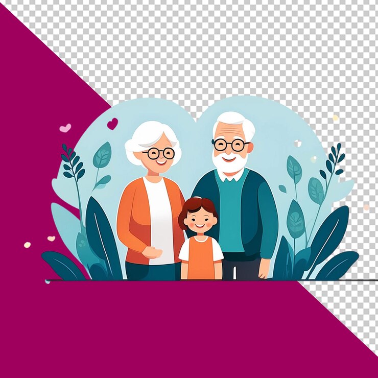 PSD celebrar el día de los abuelos png
