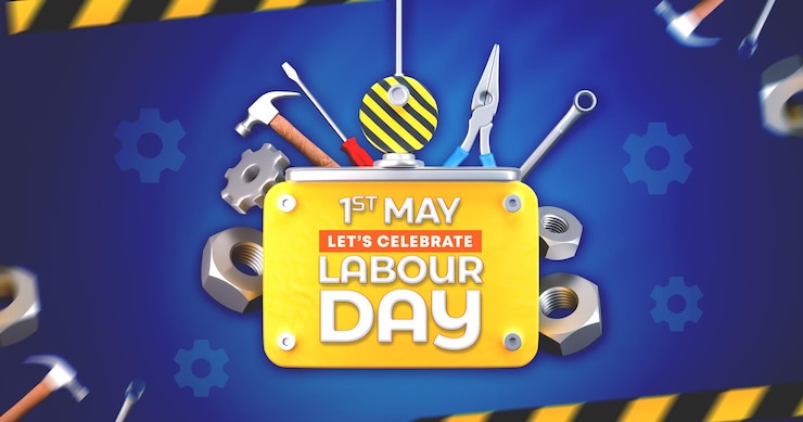 PSD celebrate international labour day social media banner design template