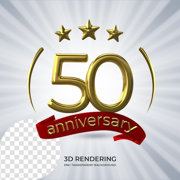 Celebrazione 50 anniversario Poster Rendering 3D