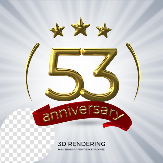 Celebrazione 53 anniversario Poster Rendering 3D