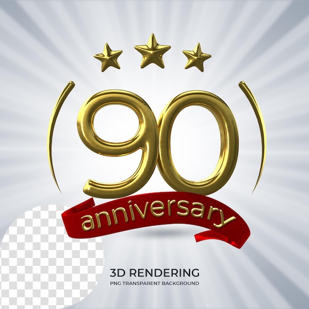 Celebrazione 90 anniversario Poster Rendering 3D