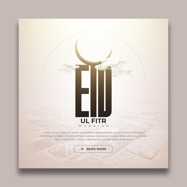PSD celebrazione dell'eid ul fitr mubarak