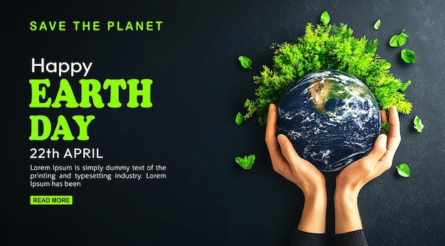 Celebrazione della Giornata della Madre Terra con l'illustrazione del Pianeta Verde