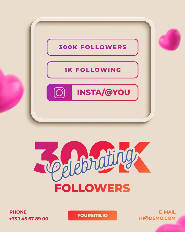 PSD célébrer les 300 000 abonnés sur instagram