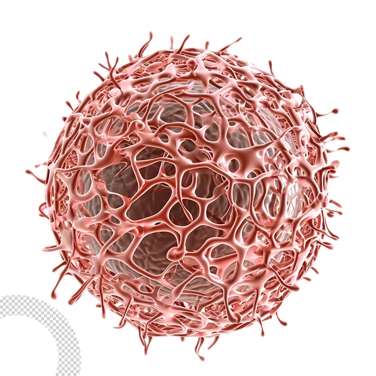 PSD célula de virus 3d aislada