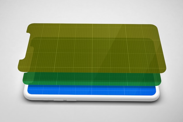 PSD celular com maquete de telas