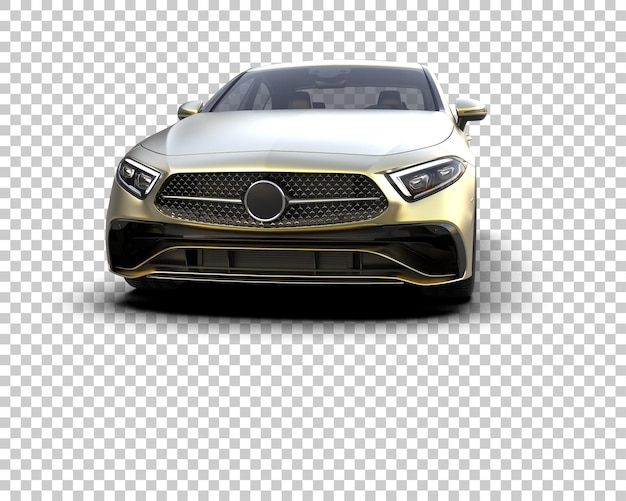 Cena de um carro moderno isolado no fundo ilustração de renderização 3D