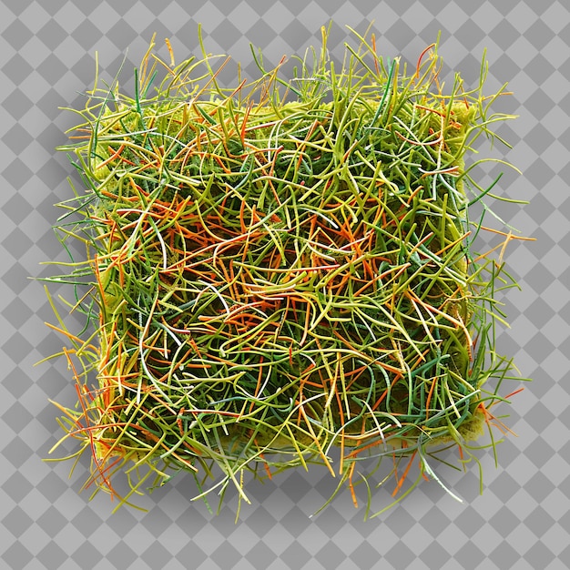 Centipede Apple Green Grass con ramas de color naranja y diseños de textura de hierba verde aislados