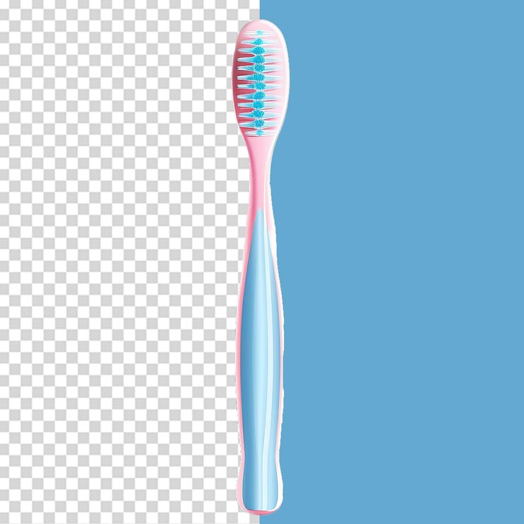 PSD el cepillo de dientes png aislado sobre un fondo transparente