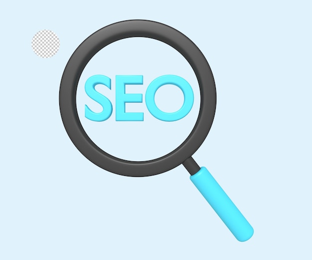 Cercare SEO con la lente d'ingrandimento