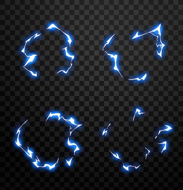 Cercle de foudre électrique
