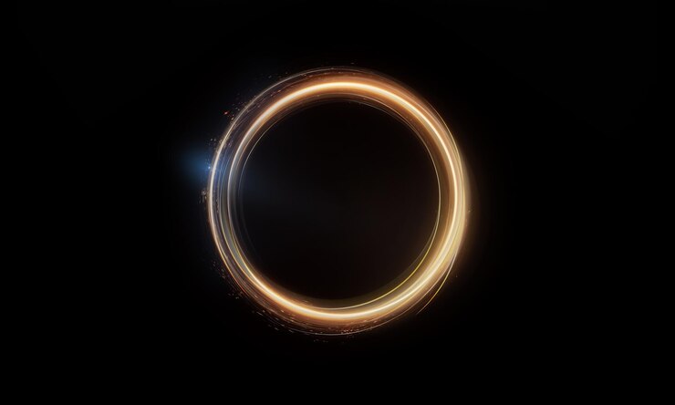 PSD un cercle avec une lumière en haut