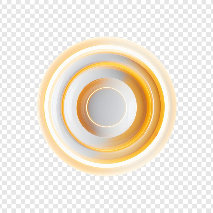 PSD cercle lumineux isolé