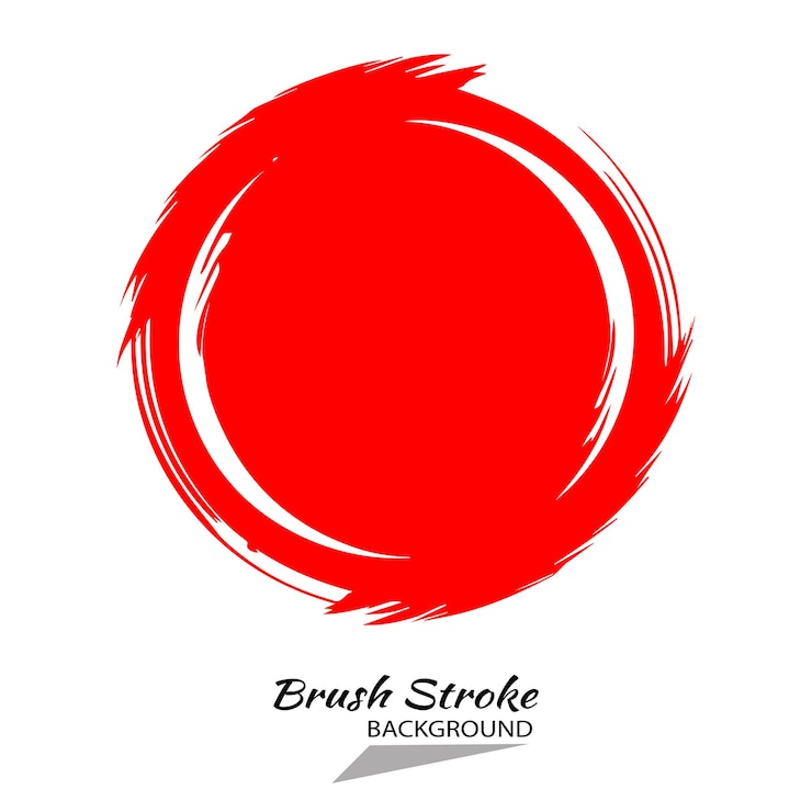 PSD un cercle rouge avec un fond rouge qui dit beau