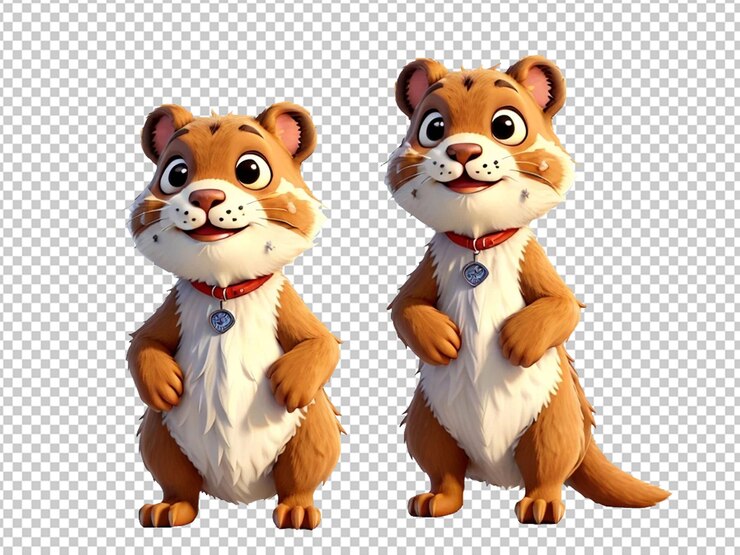 PSD un cerdo picante de dibujos animados en 3d