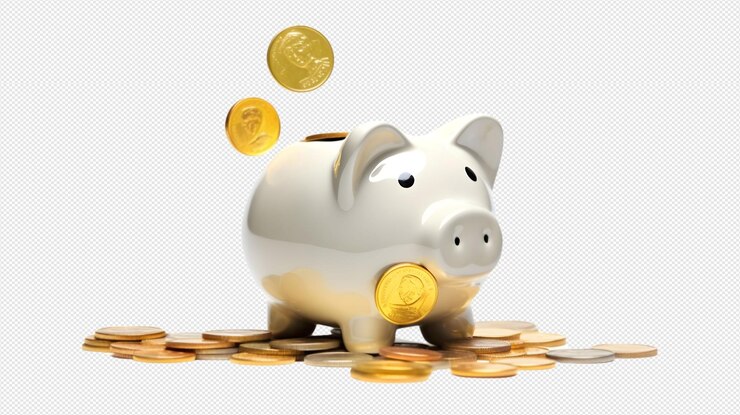 cerdo simbólico que ahorra dinero