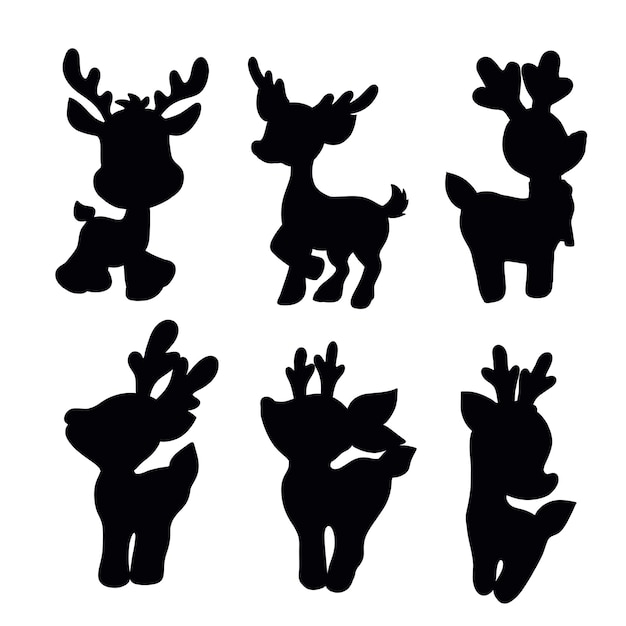 Cerf mignon en hiver
