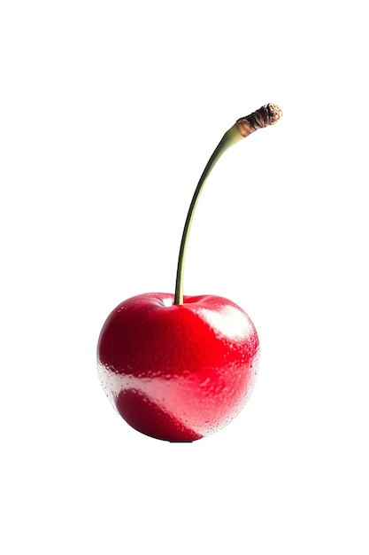 cerise mûre peinte à l'aquarelle sur un fond isolé png