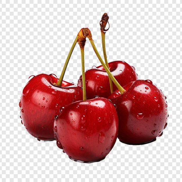 Des Cerises Isolées Sur Un Fond Transparent