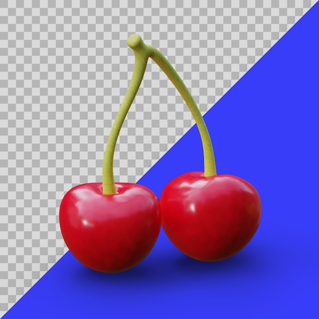 Cerises Stylisées 3d