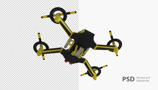 PSD cerrar en drone aislado