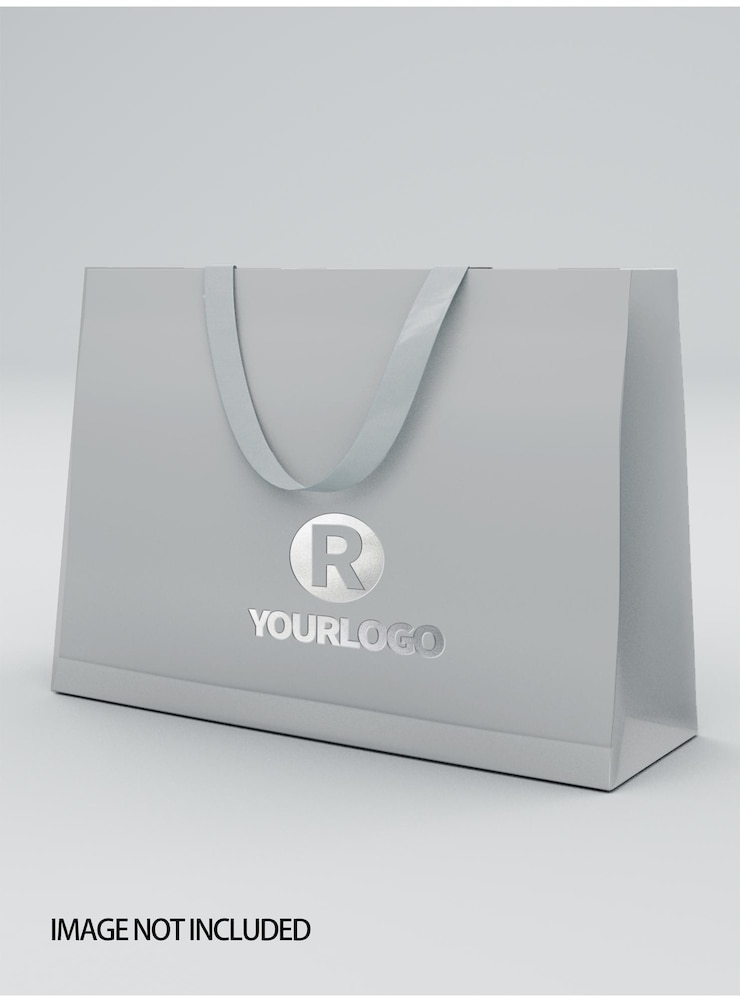 Cerrar en maqueta de bolsa de compras