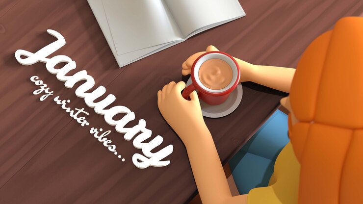 PSD cerrar mujer sosteniendo ilustración de café