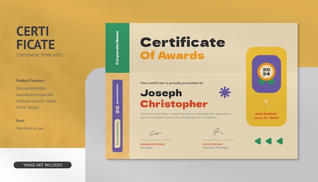 Certificado Limpio Moderno y Profesional