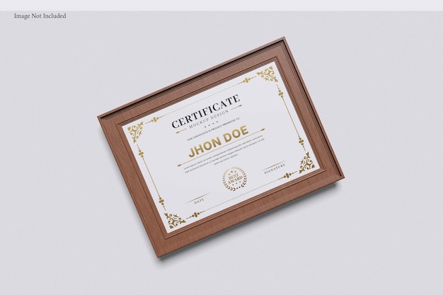 Certificado vector mockup