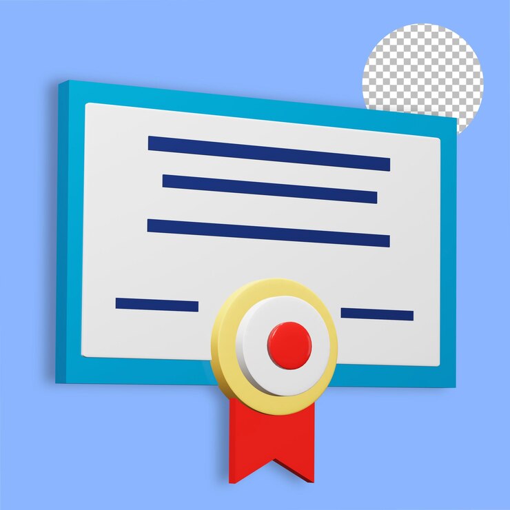 certificadopremiologro 3d renderizado