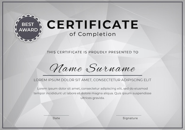 Certificat académique de PSD