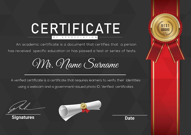 PSD certificat